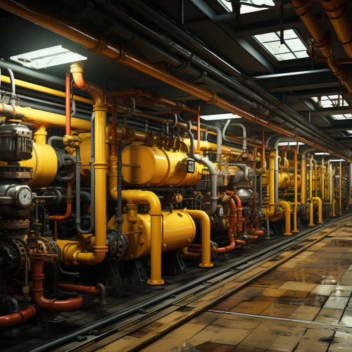 vecteezy many iron pipes and pipelines with valves and chemical 32178832 scaled
